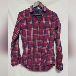 Indian Terrain Men's Plaid Button Down Shirt Size S